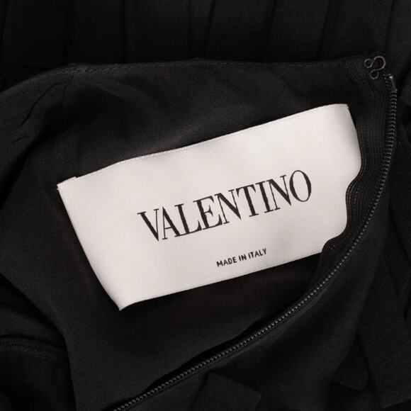 Valentino Voile Fringed Mini Shift Dress size IT 38 Long Sleeve - Picture 2 of 10